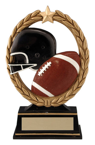 Negative Space Football Trophy