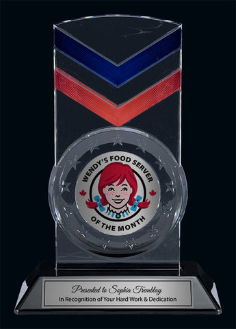 Snap-In Acrylic Award with Assorted Colours