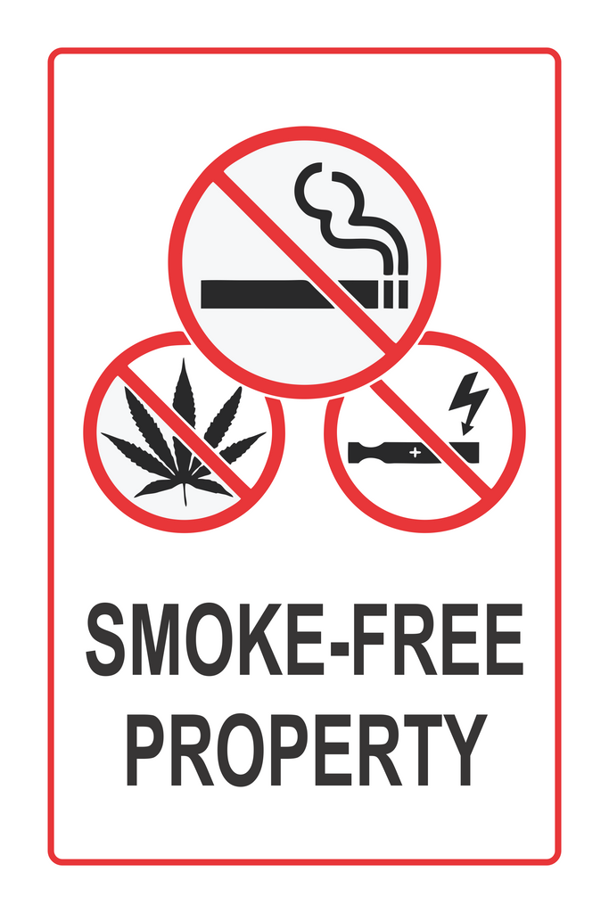 No Smoking (Smoke-Free) Sign