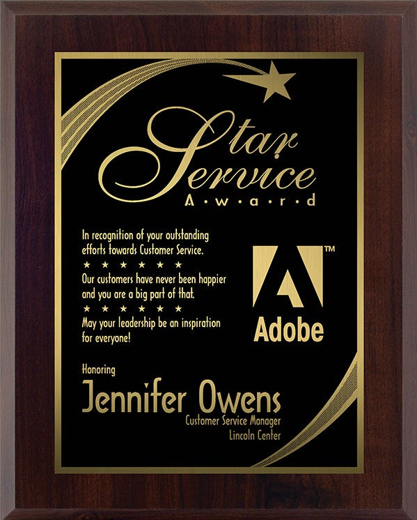 Cherrywood - Classic Wood Plaques