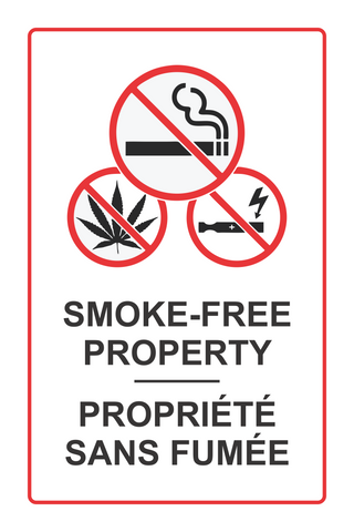 No Smoking (Smoke-Free) Sign