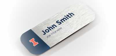 Name Tag with Magnetic Backing
